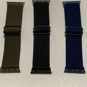 Stretchy Nylon Bands set of 3 Compatible with Apple IWatch 42mm 44mm 45mm